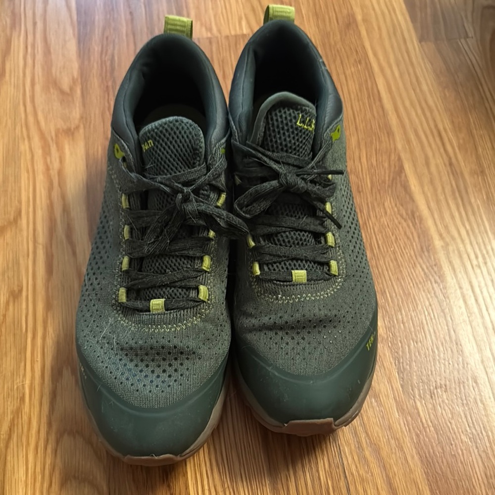 L.L. Bean Green Athletic Shoes Sporty Design